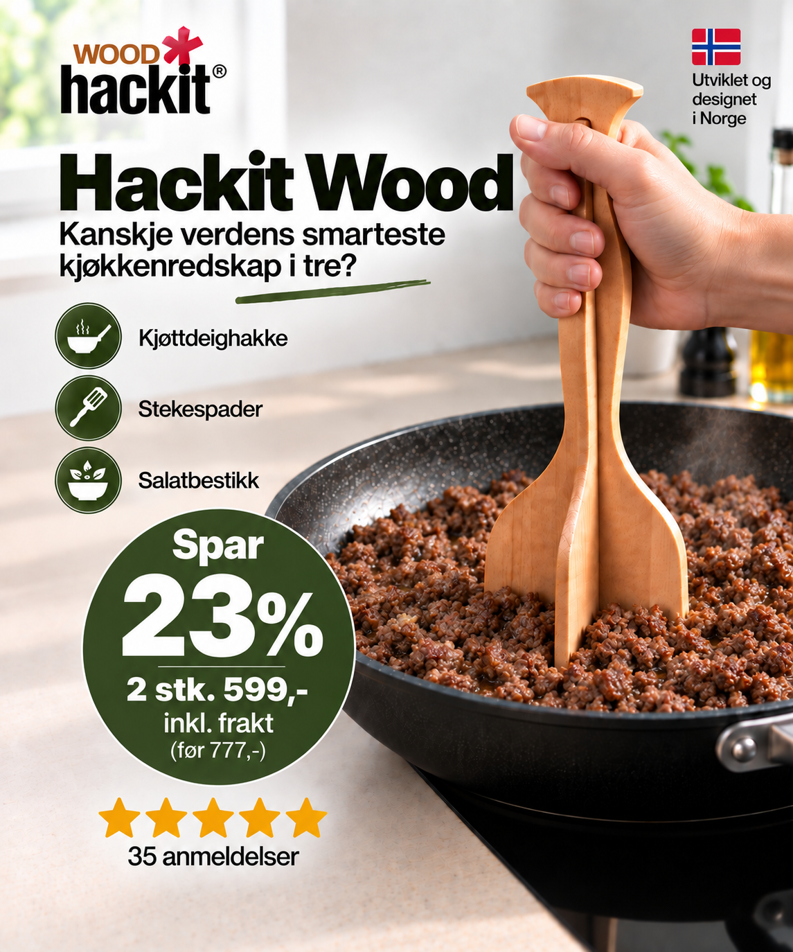 Hackit Wood 2 pakk